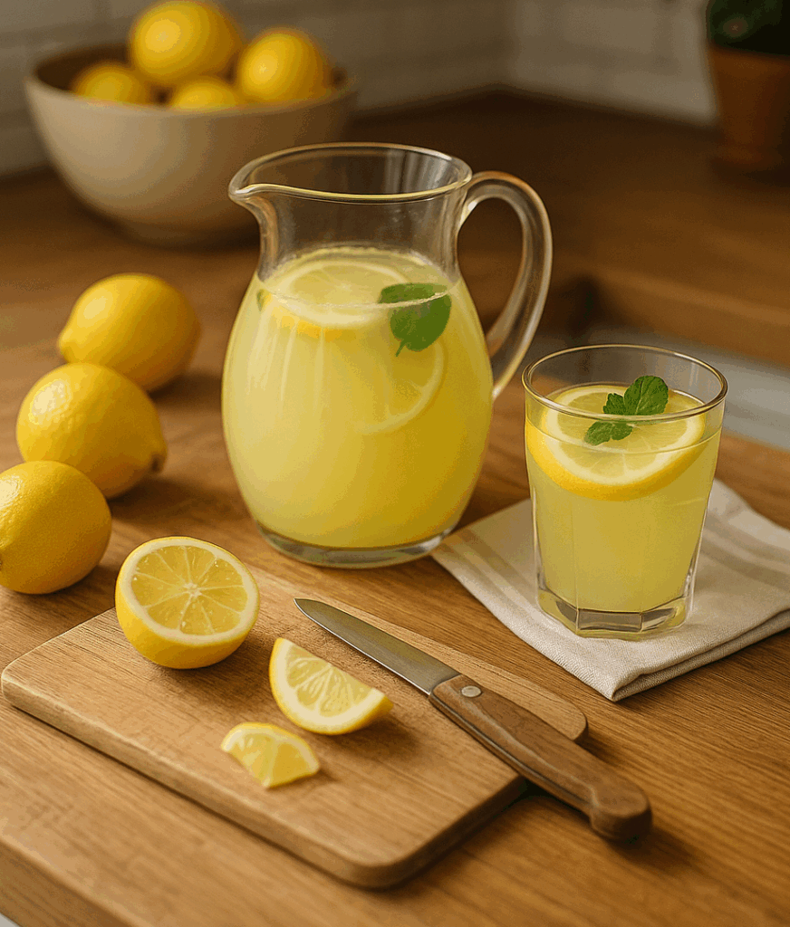 Selbst gemachter Zitronensaft